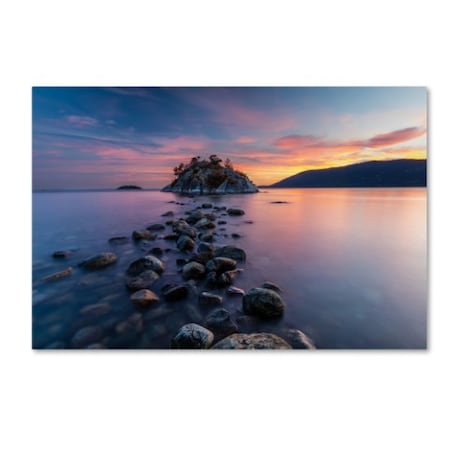 Pierre Leclerc 'Whytecliff Sunset' Canvas Art,30x47